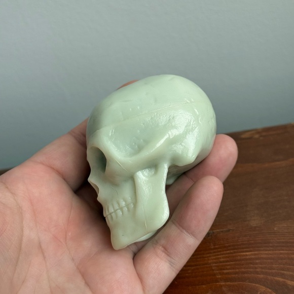 Vintage Trophy Music Co Skull Rattle Shaker Maraca Instrument Glow in the Dark - Picture 4 of 15